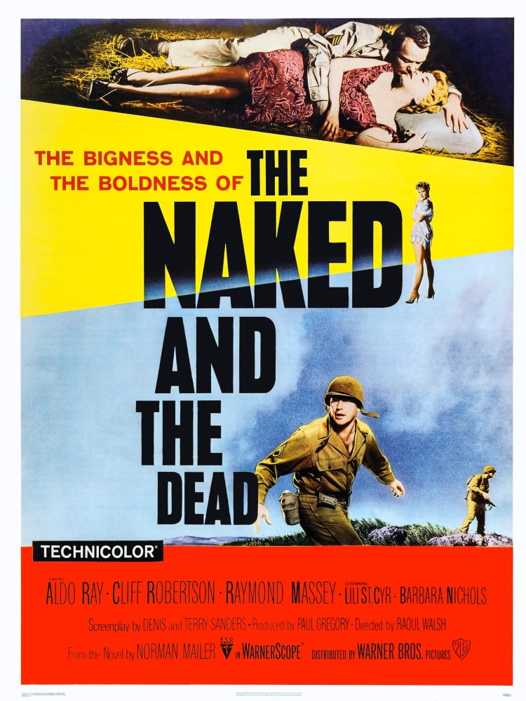 The Naked And The Dead Us Poster Art Top From Left: Aldo Ray Barbara