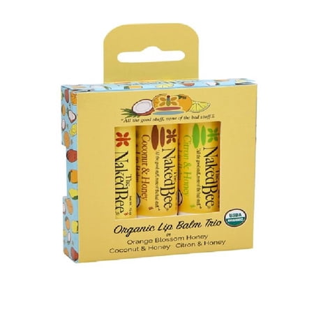 The Naked Bee Assorted Scent Lip Balm 0.45 oz 3 pk