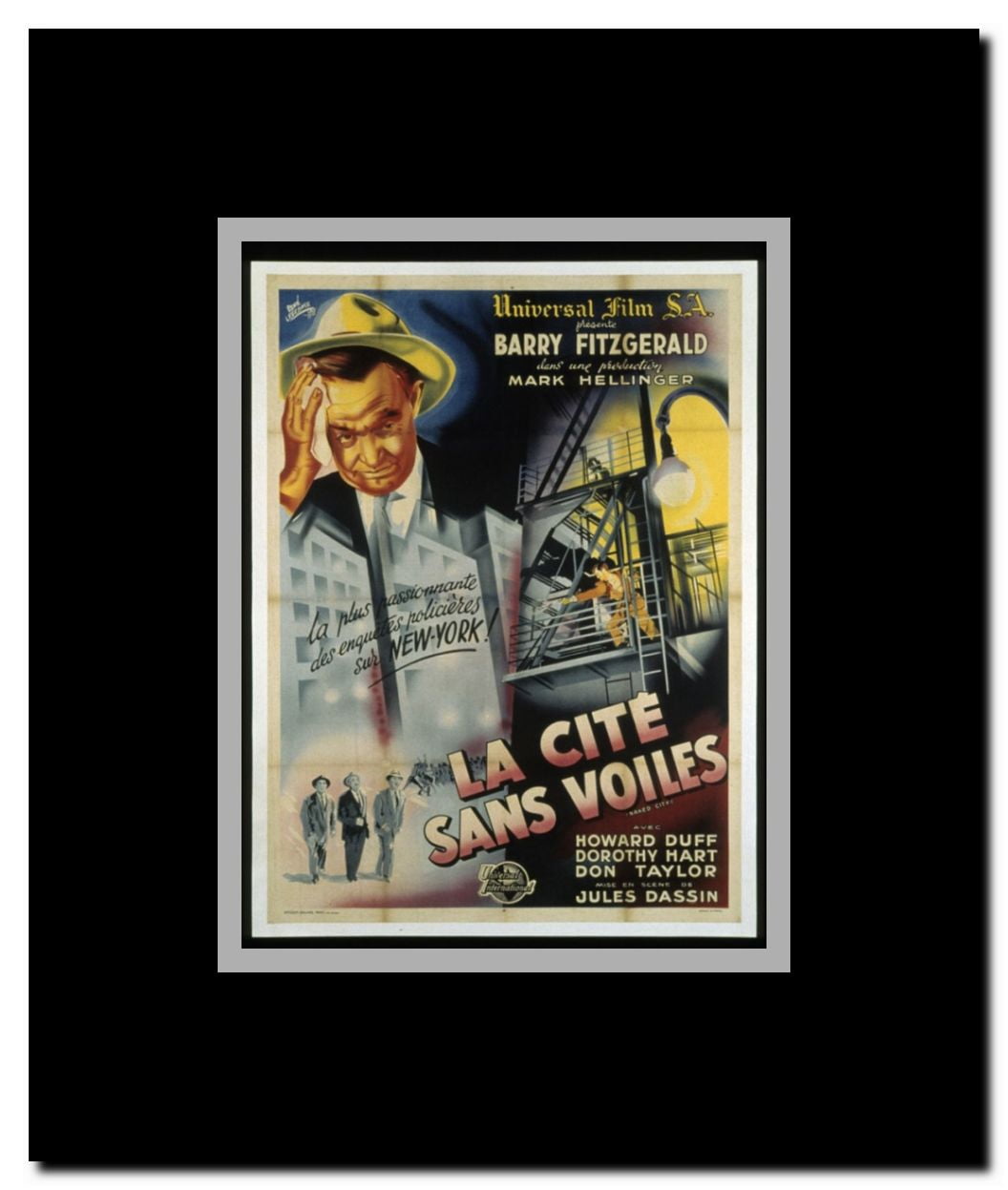 The Naked City Framed Movie Poster