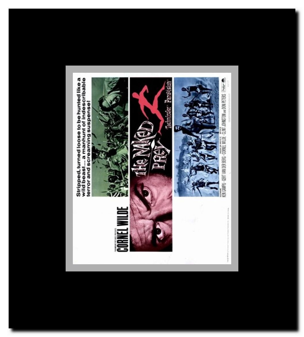 The Naked Prey Framed Movie Poster