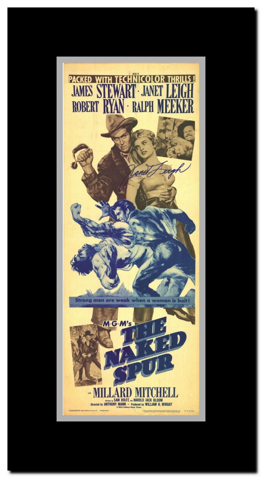 The Naked Spur Framed Movie Poster