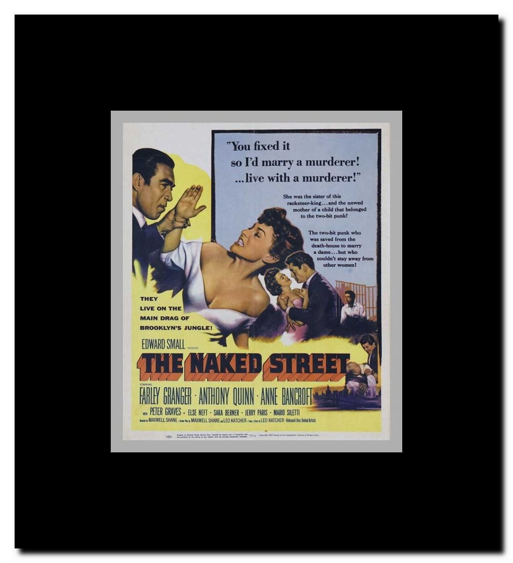 The Naked Street Framed Movie Poster