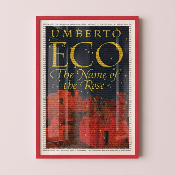 The Name Of The Rose Wall Art Print, Unframed Paper Poster 24x36in