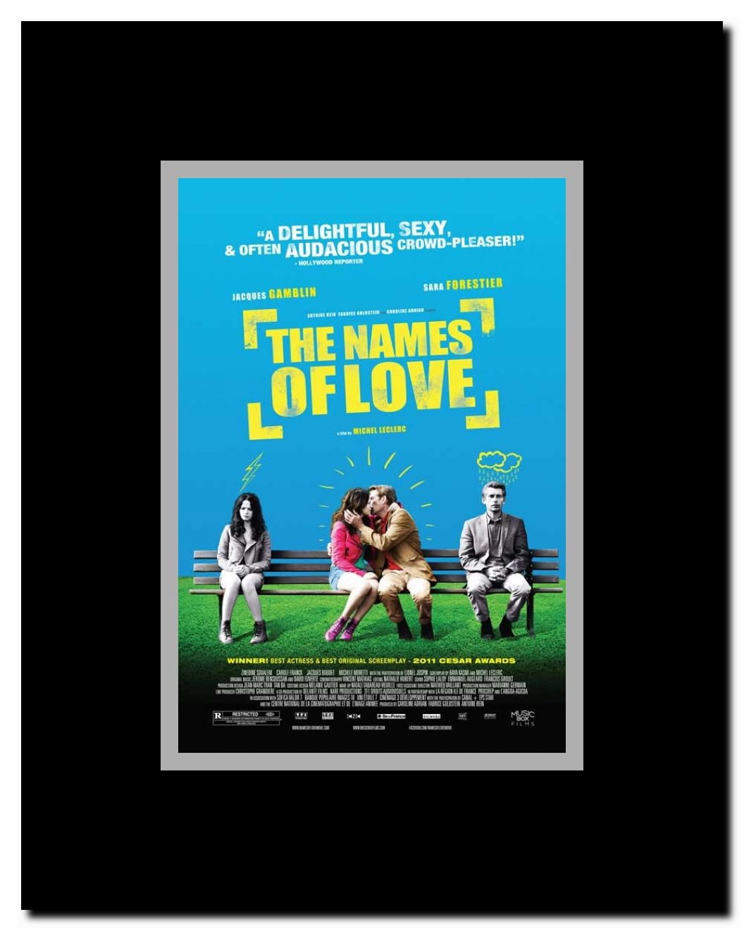 The Names of Love Framed Movie Poster