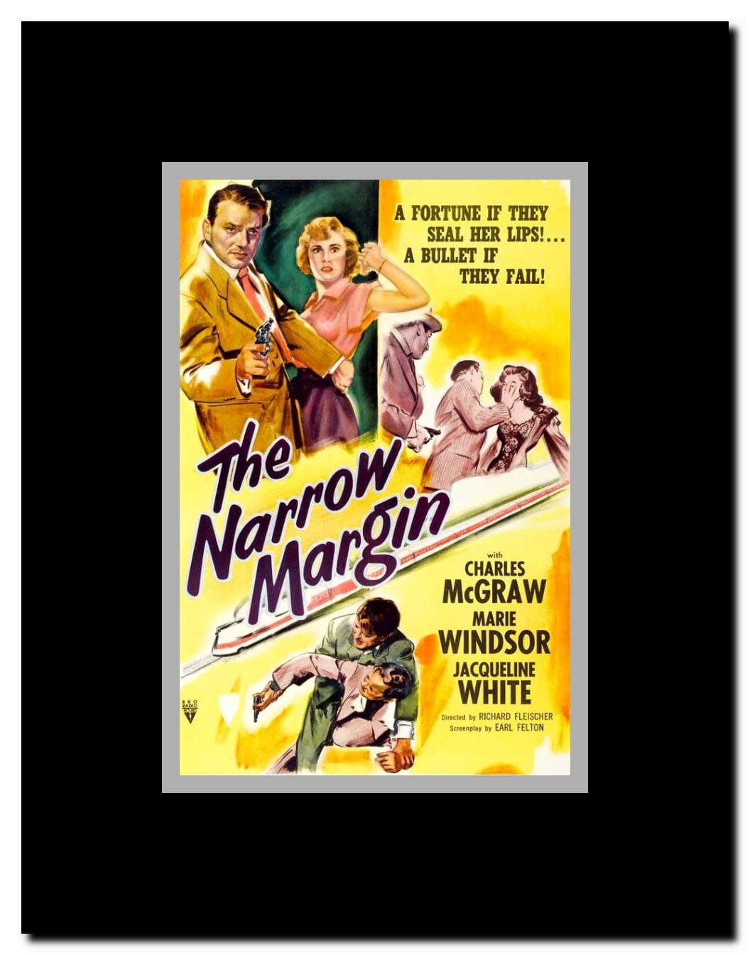 The Narrow Margin Framed Movie Poster