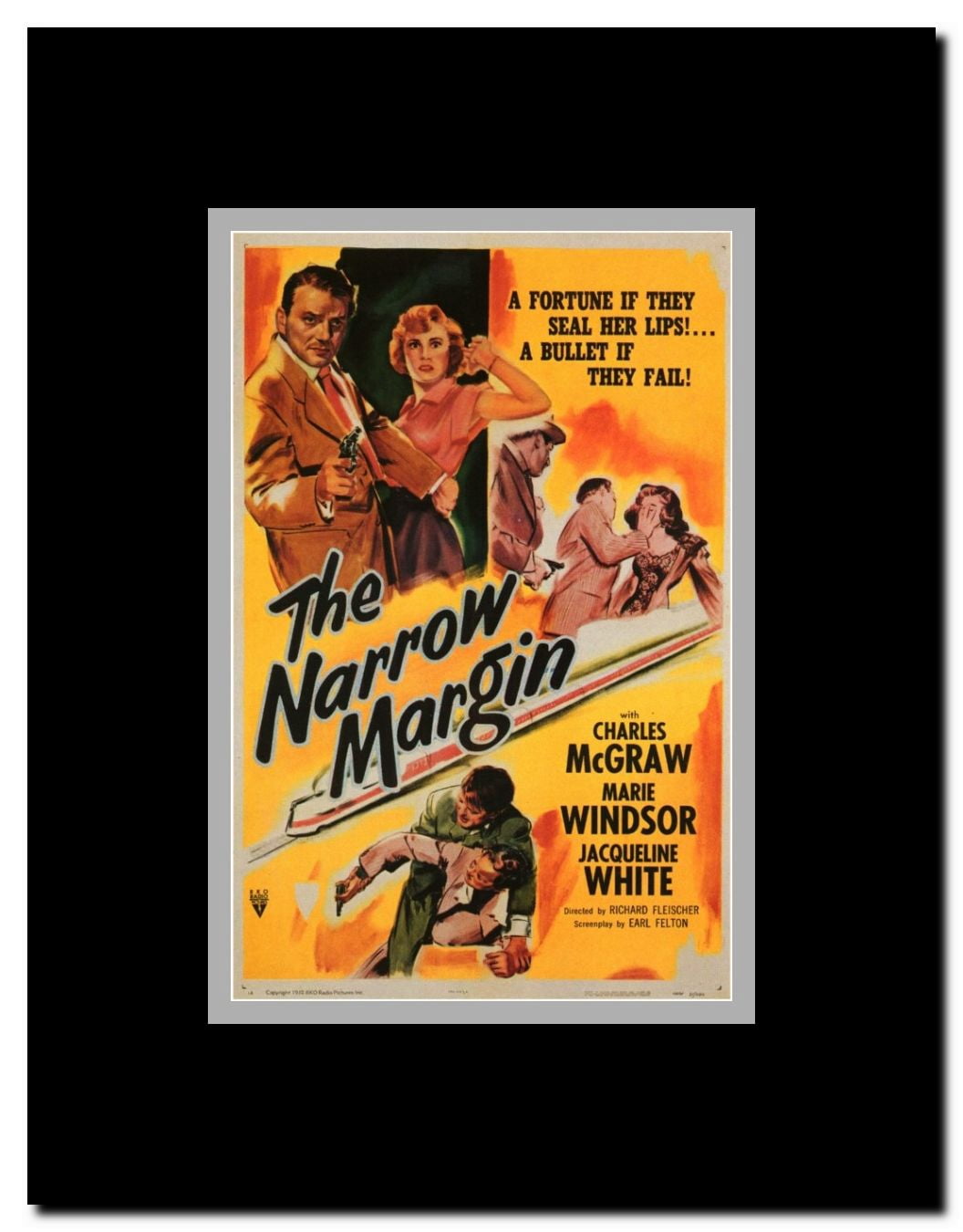 The Narrow Margin Framed Movie Poster