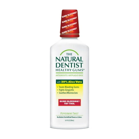 The Natural Dentist Healthy Gums Antigingivitis Rinse, Peppermint Twist , 16.9 Oz Bottle
