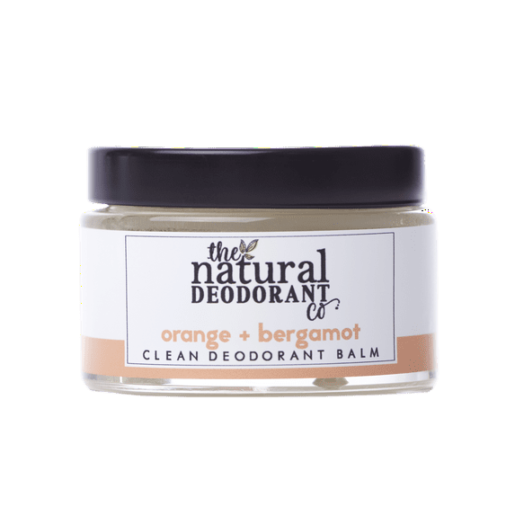 The Natural Deodorant Co, Clean Deodorant Balm Orange & Bergamot, 24hr Protection for Women or Men