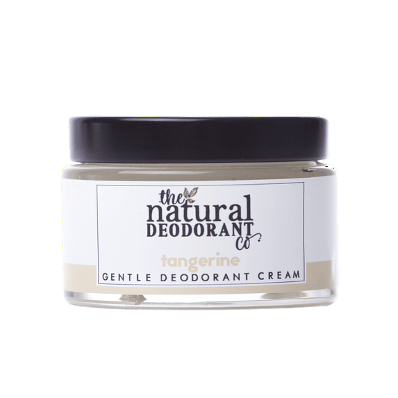 The Natural Deodorant Co, Gentle Deodorant Cream Tangerine, for Women or Men, Sensitive Skin