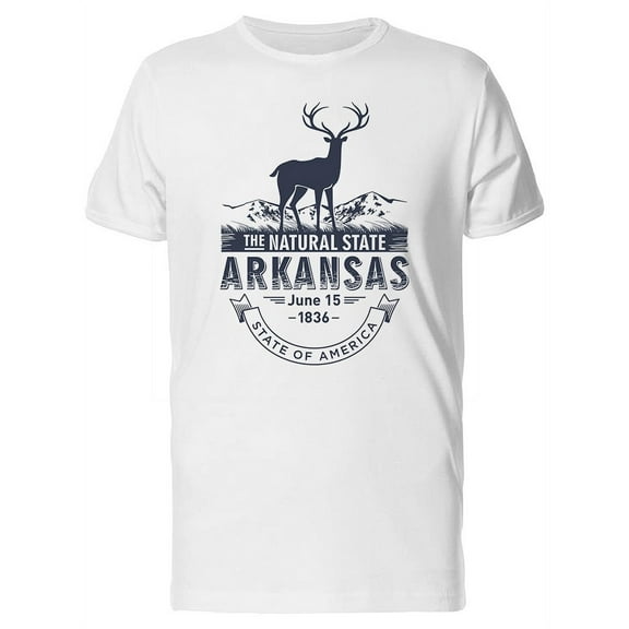 The Natural State Arkansas 1836 Tee Men's -Image by Shutterstock