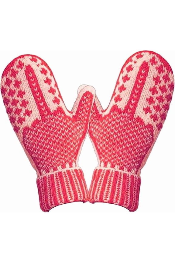 The Naughty List Mittens | Cozy Knit with A Hidden Attitude, Funny for Adults (B)