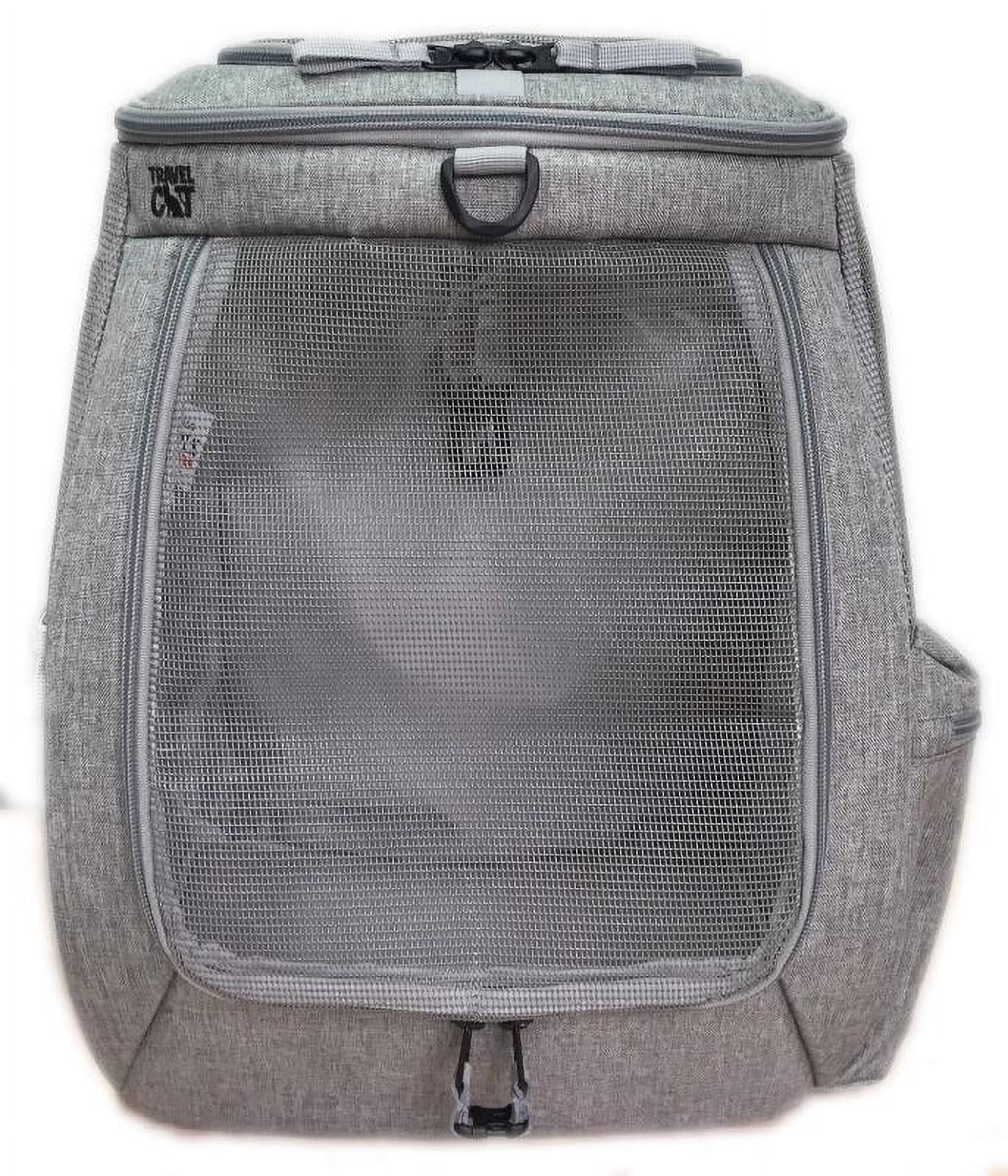 Gray Soft-Sided Airline Approved Cat Backpack Carrier