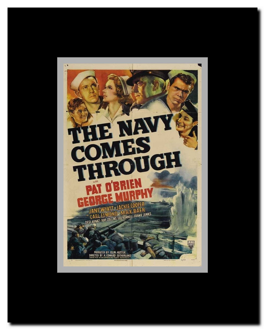 The Navy Comes Through Framed Movie Poster
