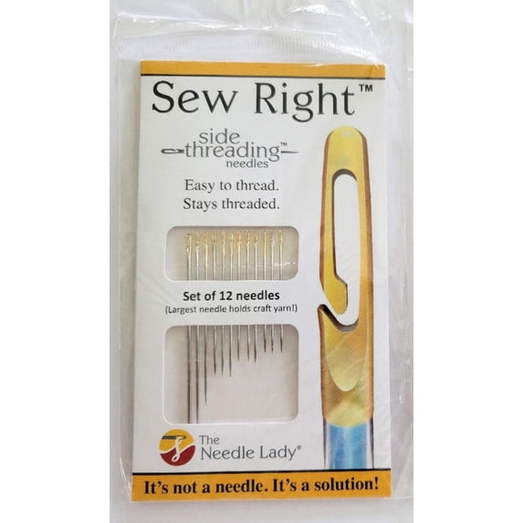 Single Threading Needle The Needle Lady's Side Threading Needles 12pc by Sew Right - Walmart.com