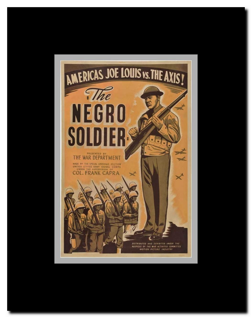 The Negro Soldier Framed Movie Poster