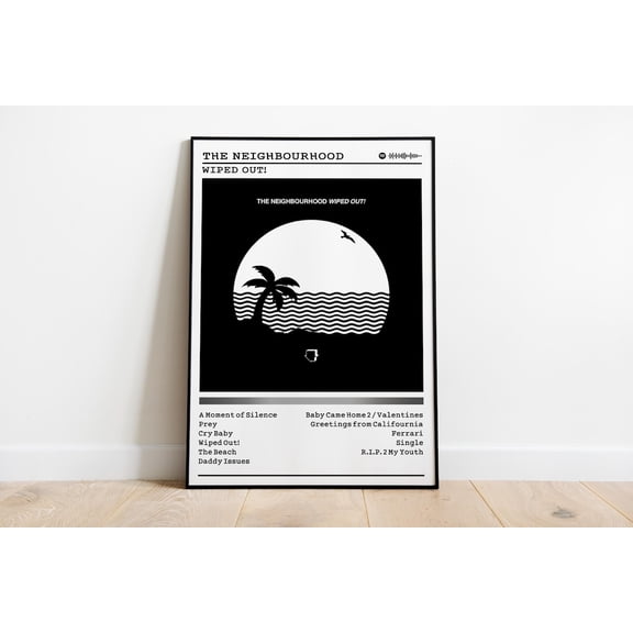 The Neighbourhood, Wiped Out! Album : Rock Music Wall Art UNFRAMED PAPER POSTER