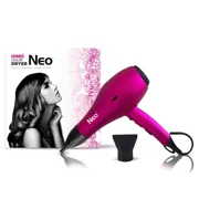 The Neo Choice Metallic Fuchsia Pink Ionic Soft Touch Pro 1600w Hair Blow Dryer With 3 Heat and 2 speed settings Metallic Fuchsia Pink