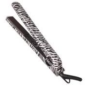 The Neo Choice Spectrum Pro 1-Inch Black Ceramic Hair Straightener Flat Iron W/ Temp Control White Zebra