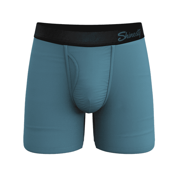 The Neptune - Shinesty Slate Blue Ball Hammock Pouch Underwear With Fly  5X