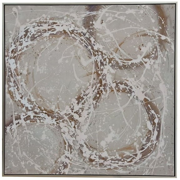 The Neutral Spheres Brown Cotton 36x1.5x36" Transitional Style