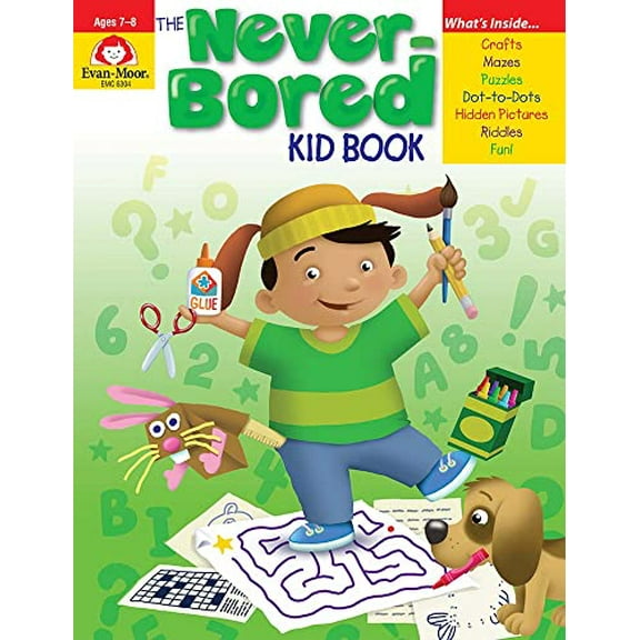 Pre-Owned The Never-Bored Kid Book Ages 7-8 (Paperback) 1596731559 9781596731554