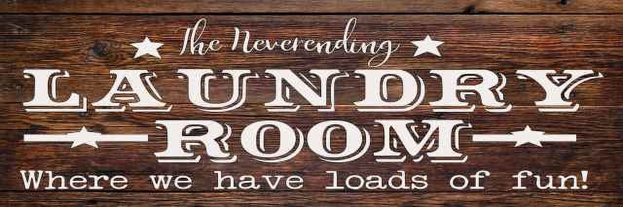 The Never Ending Laundry Room Rustic Looking Wood Sign Wall Décor Gift ...