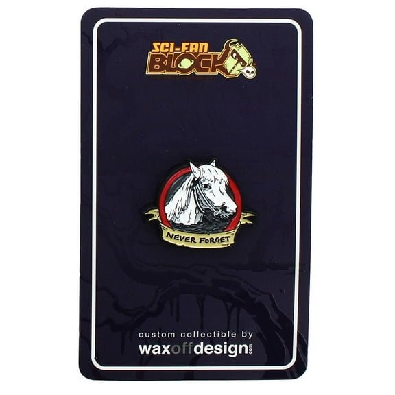 The Never Ending Story Artax Horse "Never Forget" Enamel Collector Pin