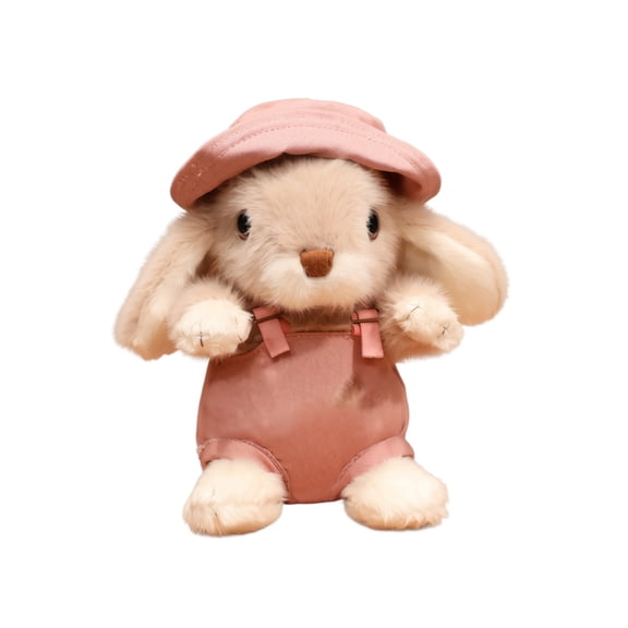 The New 1PCS Premium Polyester Bunny Stuffed Animal, Fluffy Rabbit Plush Toy, Soft Cuddly Plushie for Kids Companion (Red)