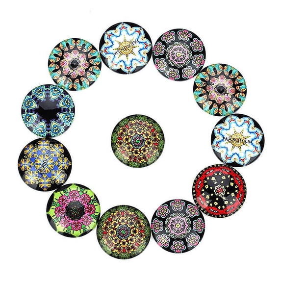 The New 20pcs Beautiful Round Glass Cabochon