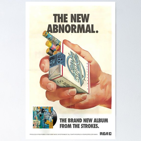 The New Abnormal Band Album Geometric Cover Wall Decor, Unframed Poster