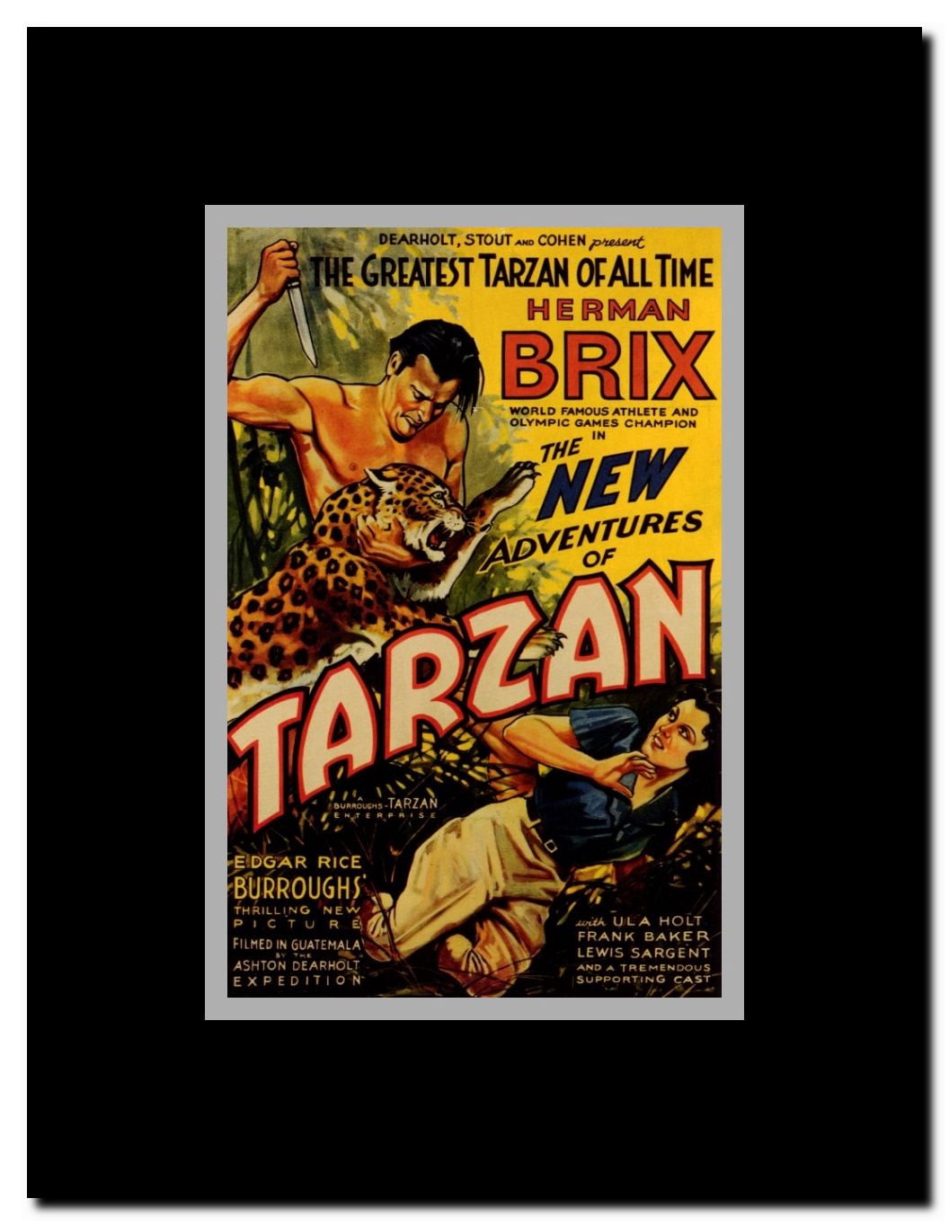 The New Adventures of Tarzan Framed Movie Poster