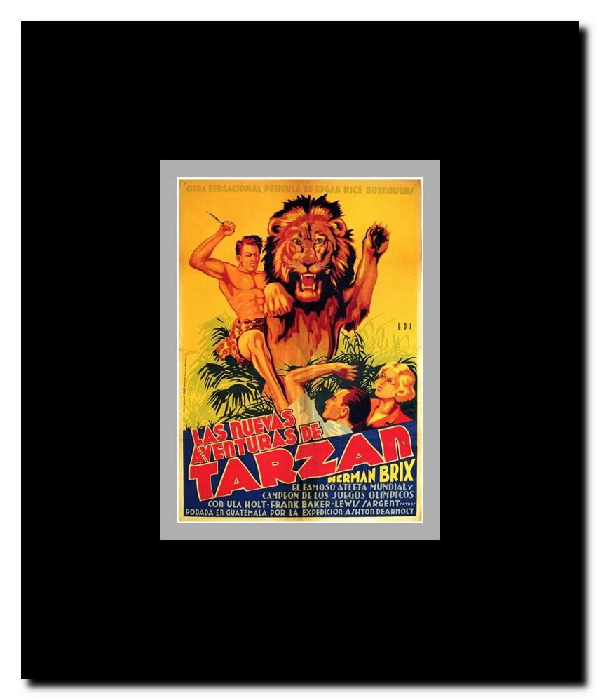 The New Adventures of Tarzan c.1935 (Spanish) - style A Framed Movie Poster