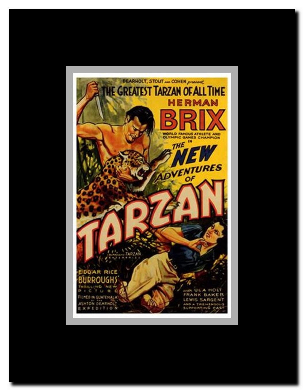 The New Adventures of Tarzan c.1935 - style A Framed Movie Poster