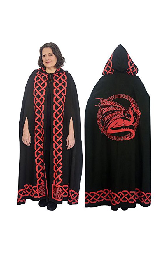 Ritual Cotton Cloak Dragon Red