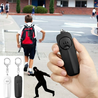 The New And Self Weapon Flashlight Keychain Outdoor Alarm,Easy To Operate And Convenient To Carry,Small And Exquisite.,New Release,Vsgery,Black