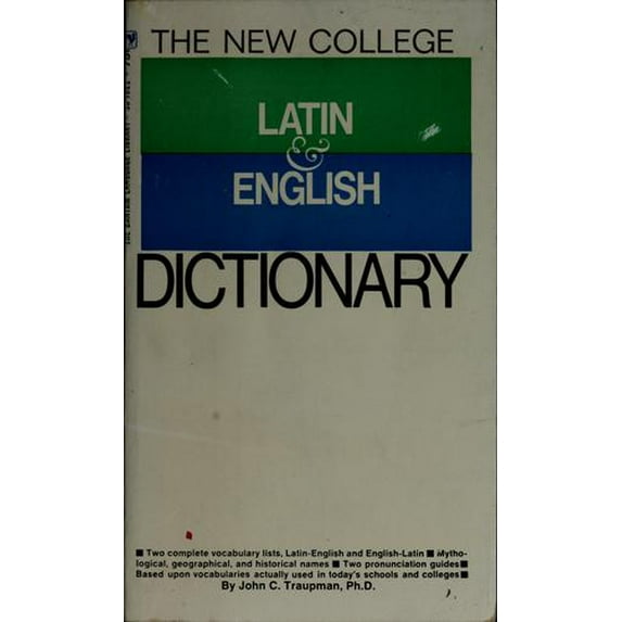 Pre-Owned The New College Latin & English Dictionary (English and Latin Edition) (Unknown) 0553253298 9780553253290