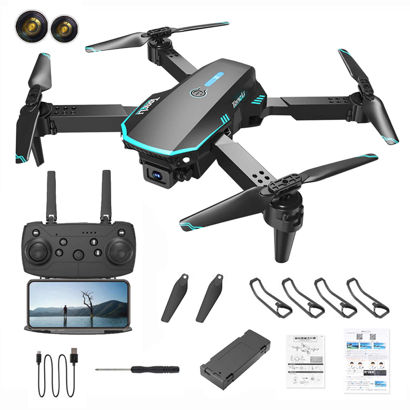 The New Drone 8k Profesional HD Camera Drones Long Folding Remote Control Aircraft