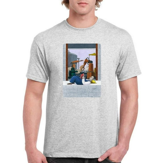 The New Industrialization. T-Shirt Men -Hamit Gis Designs, Male Small