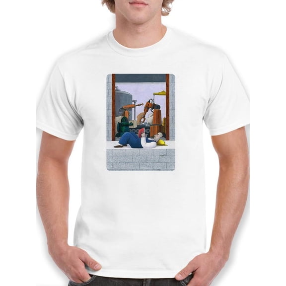 The New Industrialization. T-Shirt Men -Hamit Gis Designs, Male Small