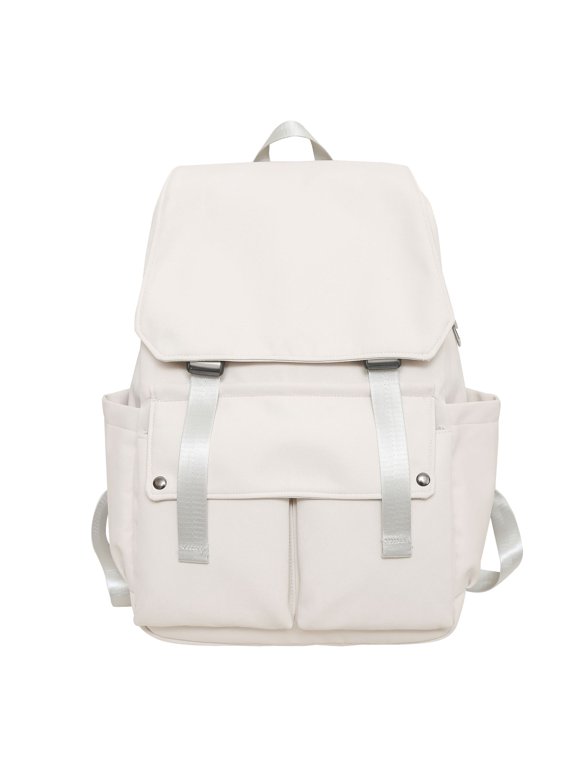 The New Korean Version Of Simple Casual Backpack Fashion Trend College Student Schoolbags Large -Capacity Couple Travel Backpack