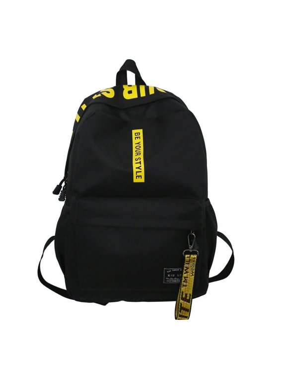 The New Korean Version Of The Fashion, Simple Backpack Street Trend Couple Short -Distance Travel Backpack Large -Capacity Student Schoolbag