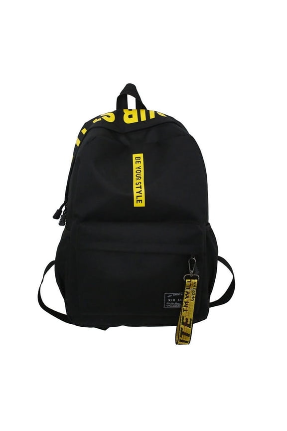 The New Korean Version Of The Fashion, Simple Backpack Street Trend Couple Short -Distance Travel Backpack Large -Capacity Student Schoolbag