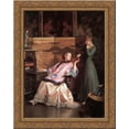 thumbnail image 1 of The New Necklace 20x23 Gold Ornate Wood Framed Canvas Art by Paxton, William McGregor, 1 of 2