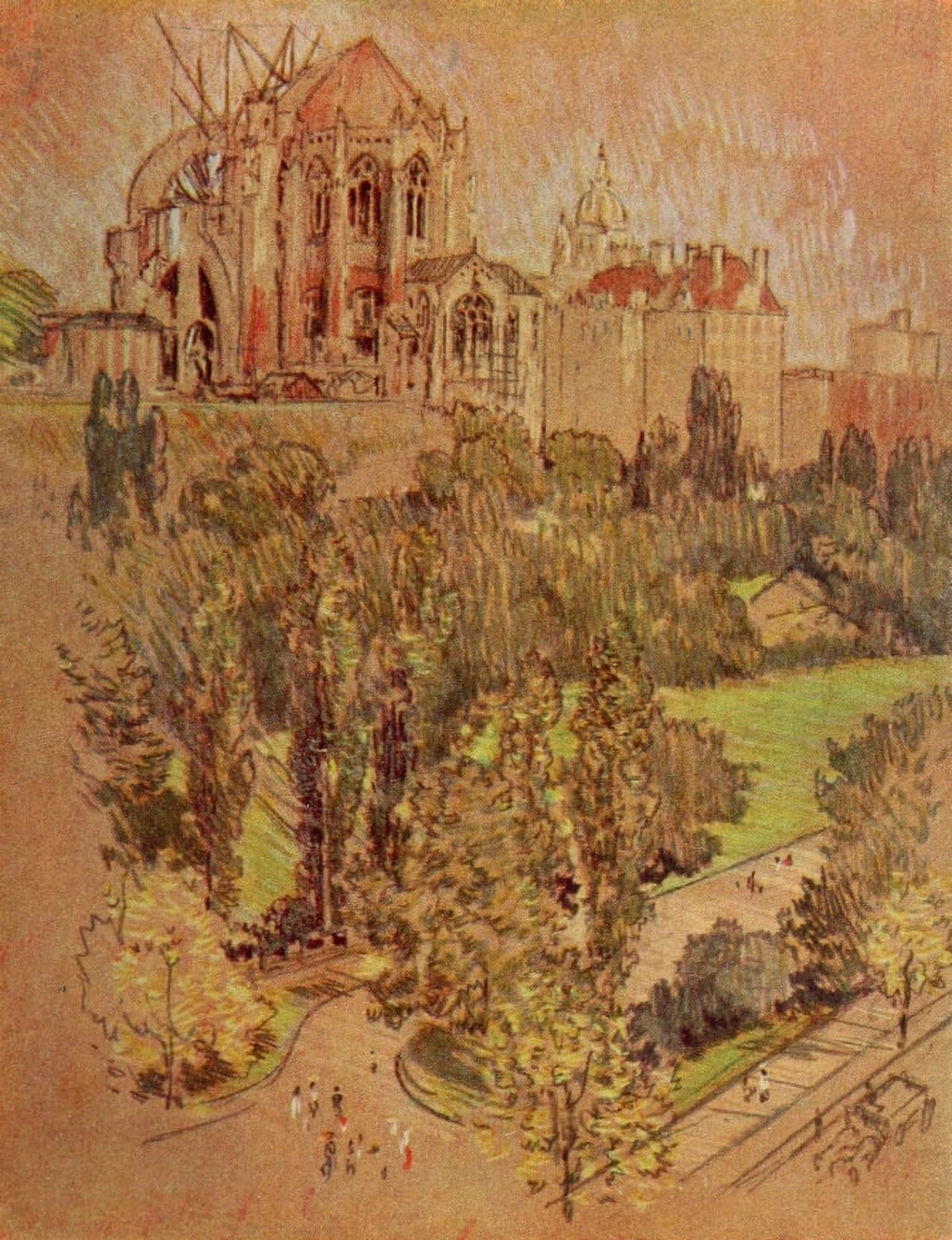 The New New York 1909 Morningside Park Canvas Art - Joseph Pennell (24 x 36)