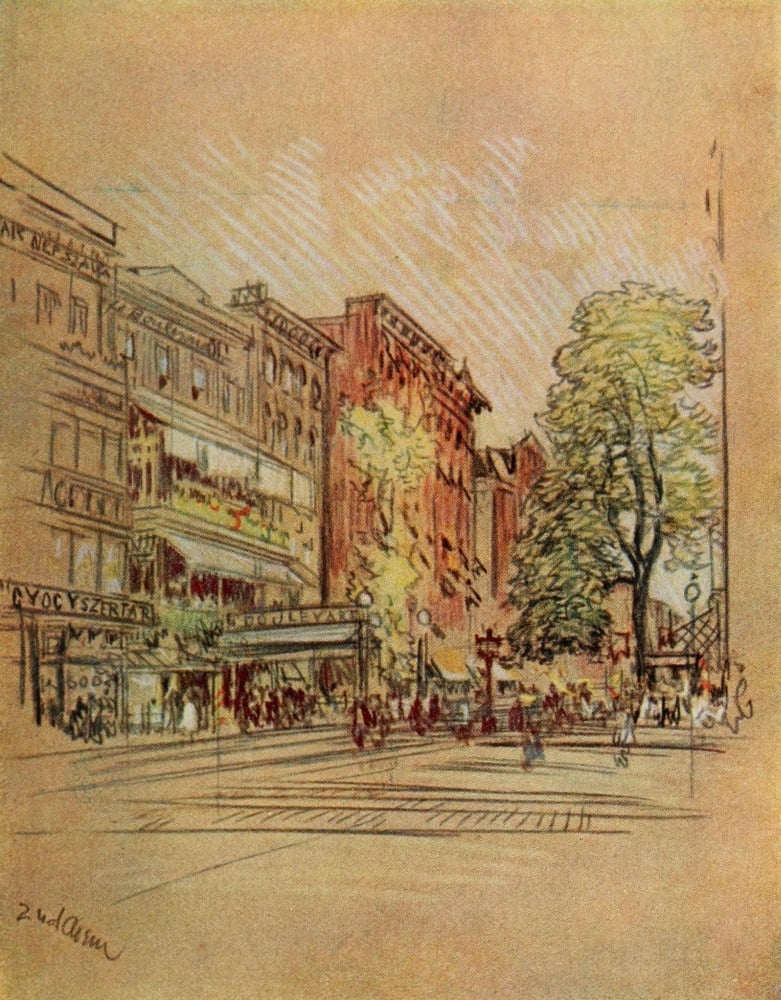 The New New York 1909 Second Avenue Canvas Art - Joseph Pennell (18 x 24)