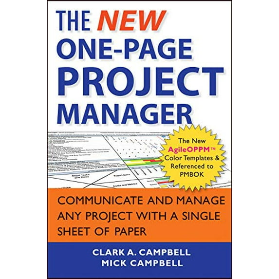 Pre-Owned The New One-Page Project Manager: Communicate and Manage Any Project with a Single Sheet of Paper (Paperback) 1118378377 9781118378373