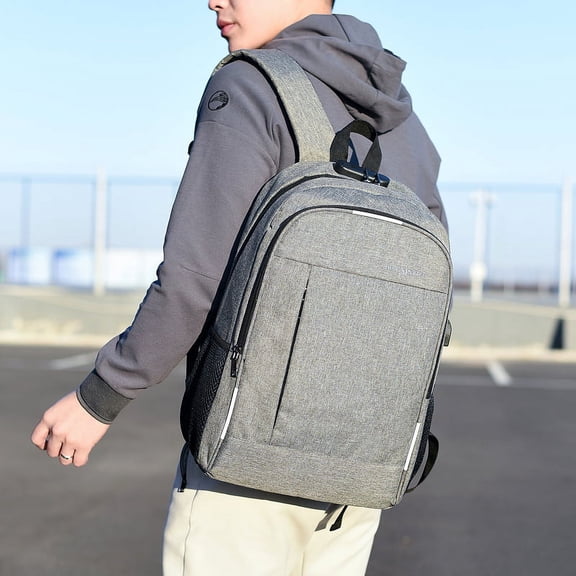 The New Password Lock Backpack Can Be Recharged, Handsome, Cool, Stylish, Simple And Personalized Portable Backpack,Black