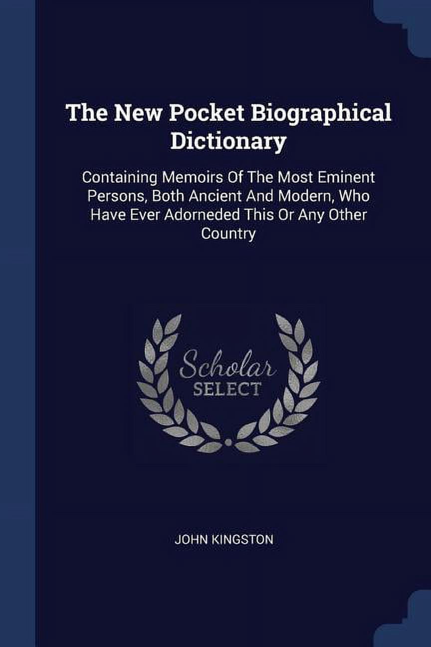 The New Pocket Biographical Dictionary (Paperback)