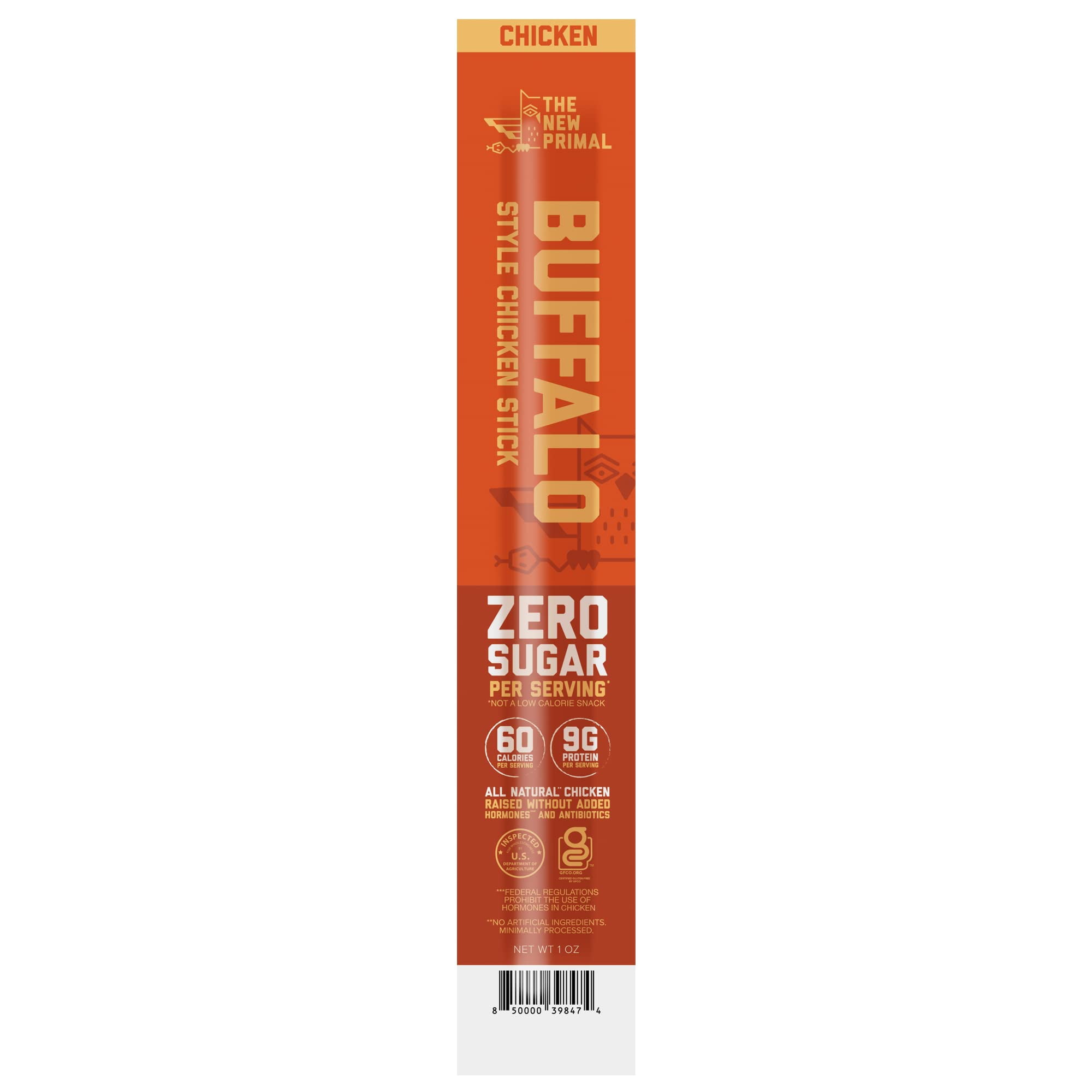 The New Primal Buffalo Style Chicken Stick, 1 OZ