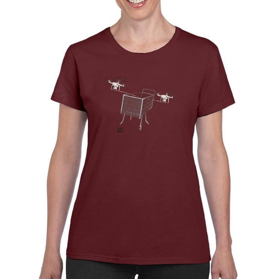 The New Shopping T-Shirt Women -Ali Rastroo Designs, Female Large